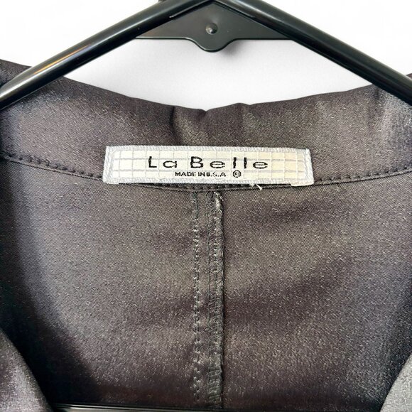 Vintage La Belle Y2K Metallic Silver Trench Coat - Picture 7 of 7